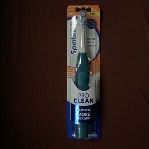 Spinbrush Pro Clean Soft Dual Action Head Powered Toothbrush New